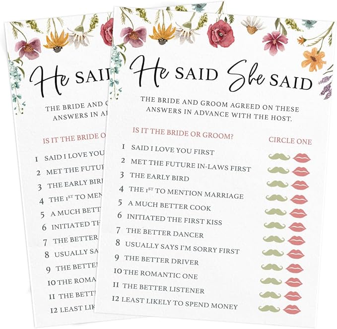 Printed Party Bridal Shower Game Set – 4 Fun Games and Activities - Image 6