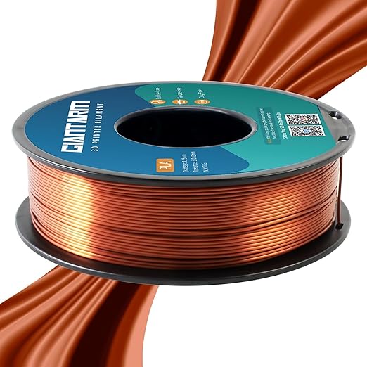 GIANTARM 3D Printer Filament, Silk Copper Pla Filament, 1Kg Spool, 1.75mm - Image 2
