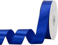 Royal Blue Satin Ribbon 1 inch X Continuous 50 Yards, Single Face Polyester by Kryvusribbon