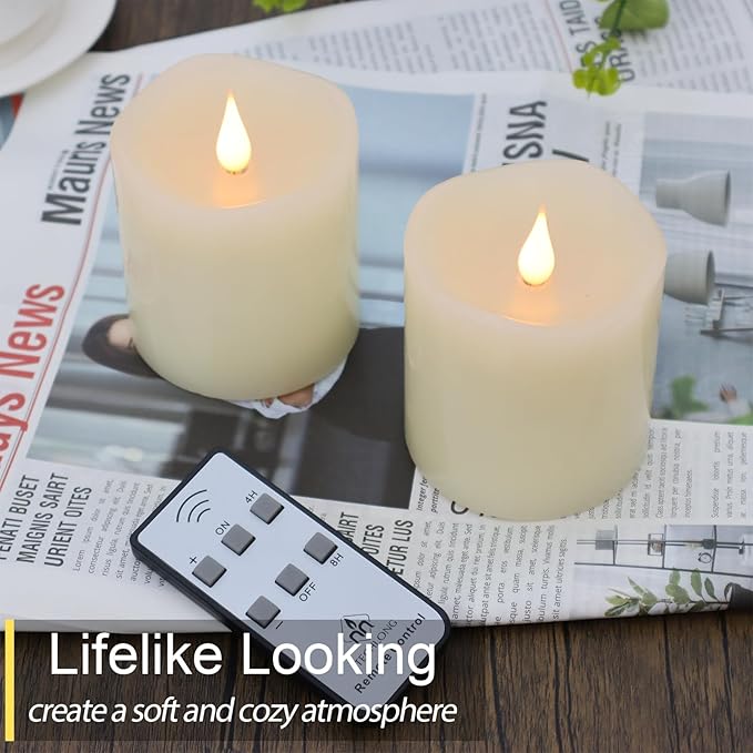 Flameless Candles Battery Operated - Image 3