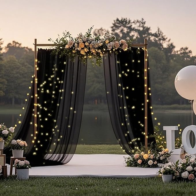 Ledido 10×8ft Tulle Backdrop Curtains - Image 6