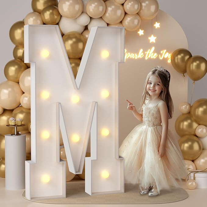 JoyMuse 4FT Marquee Light Up Letters by Unknown