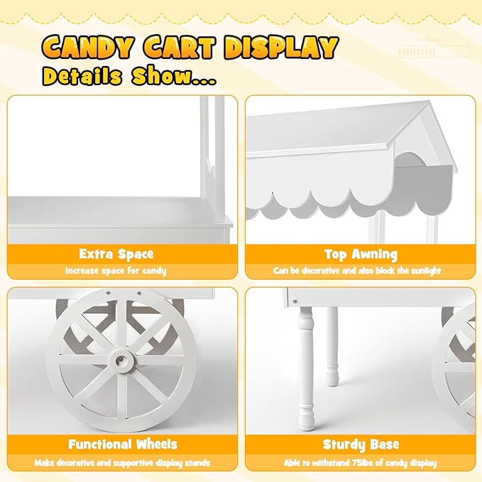 7FT Candy Cart Display Stand - Image 3