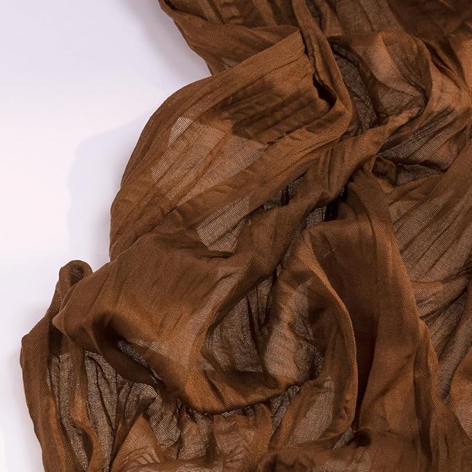 Brown Cheesecloth Table Runner Tan 10 Pack Fall Table Runners Boho Gauze 120 - Image 4