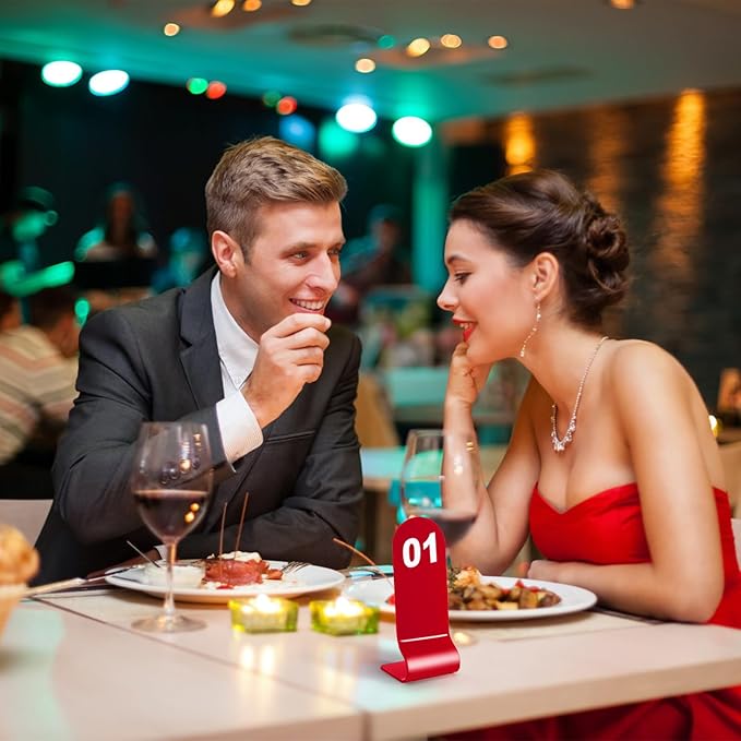 Okllen 1-30 Table Numbers Red, Restaurant Acrylic Order Numbers, Double Sided - Image 6