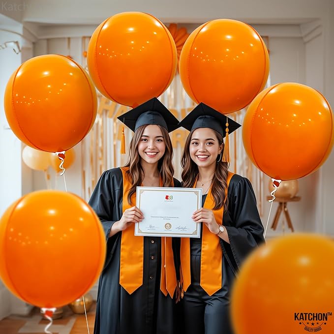 KatchOn, Big 22 Inch Orange Balloons - Image 6