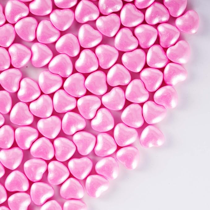 Kasvan Pink Heart Shapes Sprinkles by KASVAN