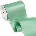 Ribbli Sage Green Satin Ribbon 4 Inch Wide Sage Ribbon by Ribbli