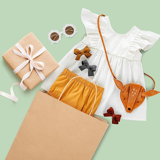 GSSUSA Brown Kraft Paper Gift Bag - Image 6