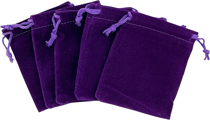 Palmhomee Pack of 48 3x4 Inch Velvet Drawstring Bags Gift Bag Velvet Pouch - Image 2