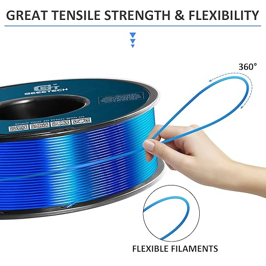Geeetech TPU Filament 1.75mm, Shore 95A Flexible 3D Printer Filament - Image 5