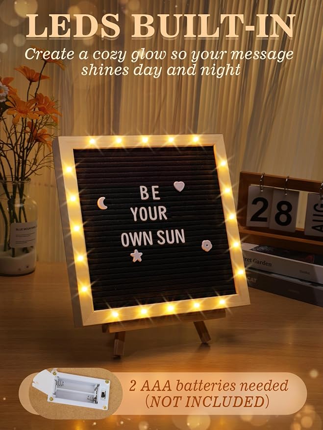 Light up Changeable Felt Letter Board Sign - Image 3