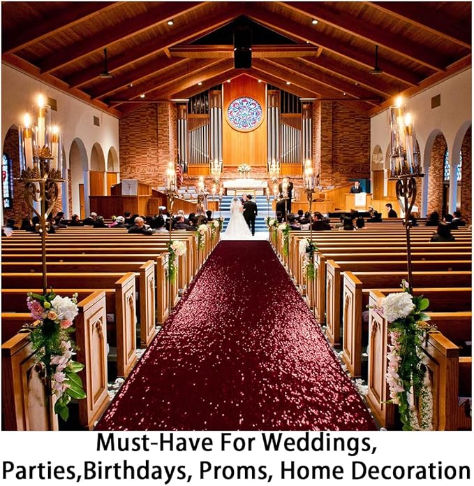 ShinyBeauty Sequin Aisle Runner - Image 5
