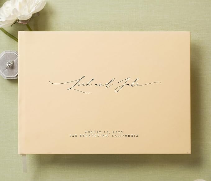 MUUJEE Personalized Guestbook in Butter - Image 2