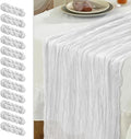 Le courant 12pcs 10Ft Cheesecloth Table Runner, Rustic Boho Gauze Cheese Cloth by Unknown