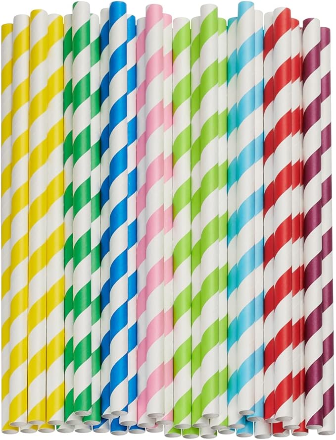 Comfy Package Jumbo Paper Smoothie Straws, 100% Biodegradable Paper Boba Straws - Image 2