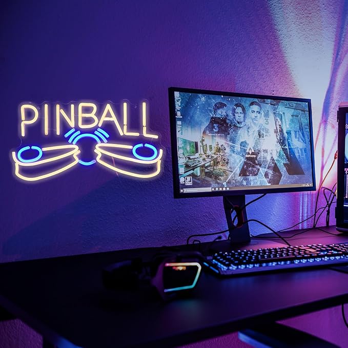 Pinball Neon Sign USB Powered Pinball Neon Light - Image 7