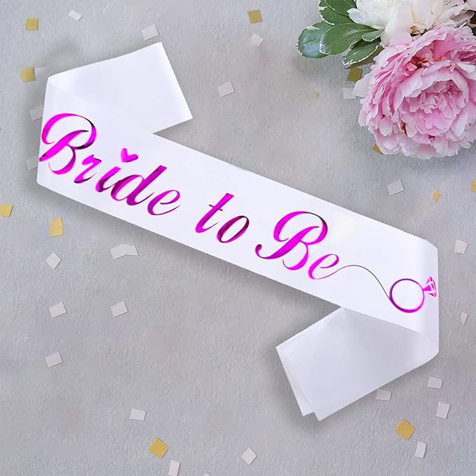 KETAOO Bride to Be Sash, Hot Pink Bachelorette Sash - Image 4