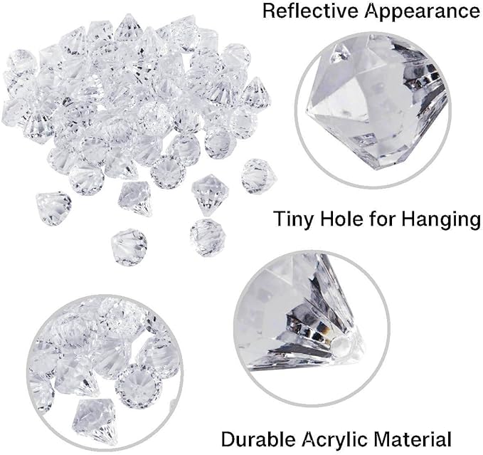 Super Z Outlet Acrylic Clear Ice Rock Diamond Crystals Treasure Gems - Image 4