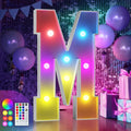 imprsv 3FT Colorful Marquee Light Up Letters M, 18 Colors Large Light up by Letsmakeitimpressive