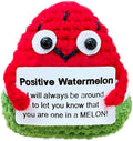 Crochet Emotional Support Watermelon-Handmade Mental Health Gifts by Unknown