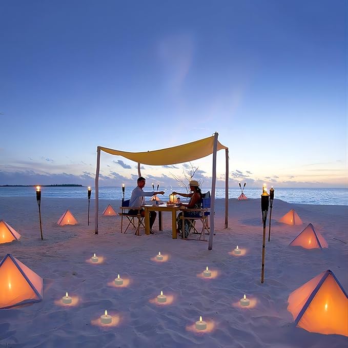 Rechargeable LED Tea Lights, Flickering Flameless Candles - Image 9
