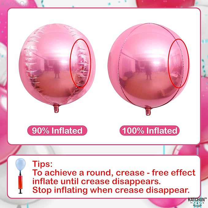KatchOn, Light Pink Foil Balloons - Image 3