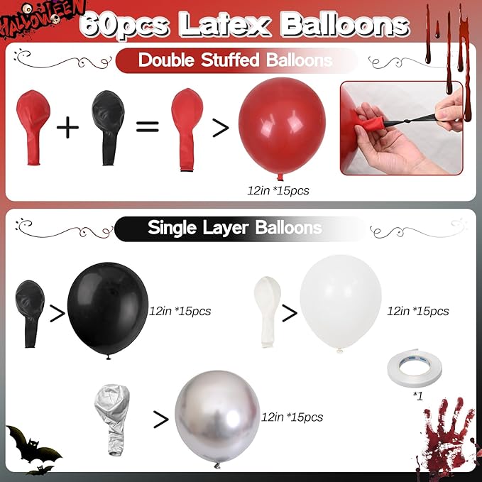Red Black Balloons - Image 2