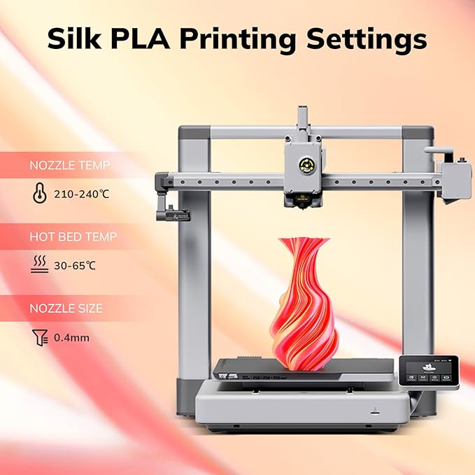 AMOLEN Silk PLA 3D Printer Filament, Dual Color Red Gold PLA 1.75mm, Shiny - Image 7