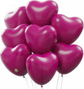 AFTERLOON® Biodegradable Balloons 24 pcs Magenta 10 Inch Heart Shaped, by AFTERLOON%C2%AE