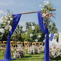 Royal Blue Wedding Arch Draping Fabric 2 Panels 29" x 20 FT Blue Wedding Drapes by DeZerlor