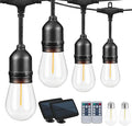 Solar String Lights Remote Control, 100FT Dimmable Outdoor String Lights by IPStank