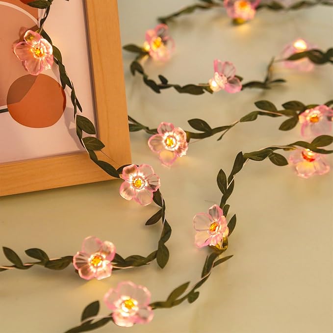 Decorative Fairy Vine Flower String Lights - Image 9