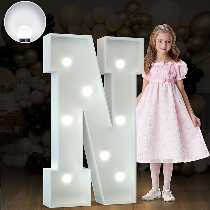 Marquee Letters 3 Feet Tall Large Light Up Letters Baby Shower Decorations by Letsmakeitimpressive