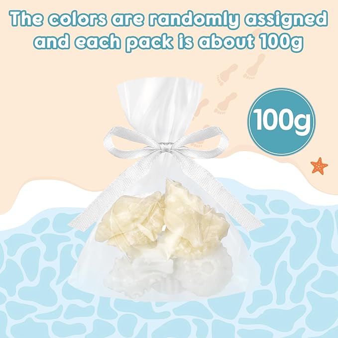 200g Sea Glass Soap Decor White Seashell Decorative Soaps - Image 2