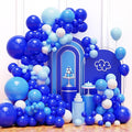Blue and White Balloons Garland Arch Kit, Graduation Party Decorations by FHEKFNG