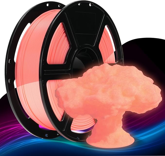 FLASHFORGE Rapid PLA Filament 1.75mm Luminous Red, 500mm/s High Speed Printing by FLASHFORGE