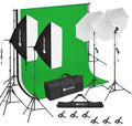 Yesker Photography Lighting Kit 8.5 x 10 ft Background Support System Umbrellas by YESKER