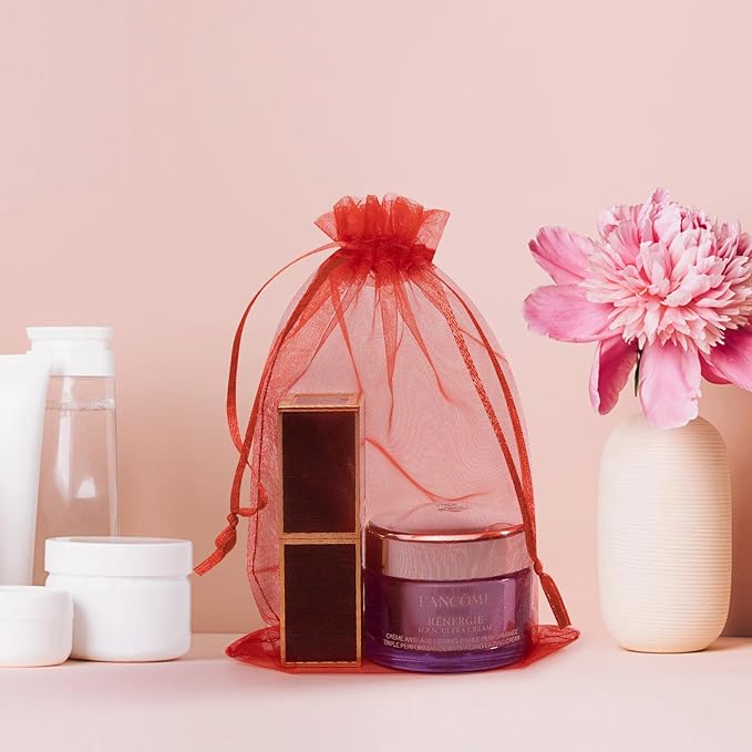 50 Pcs 4x6 Inch Organza Bags, Mesh Bags Drawstring Sachet Bag Small Pouch Bag - Image 3