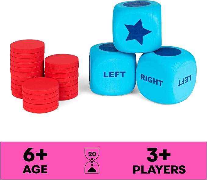 Spin Master Games, Left Center Right Giant Edition, Family Game - Image 2