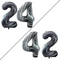 GOER Number 24 Balloons for 24th Birthday Party Decorations, 42 Inch Jumbo Foil by GOER
