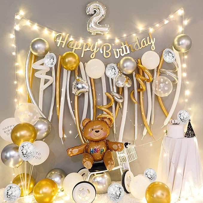 Silver Confetti Balloons - Image 3