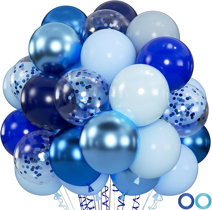 100pcs Blue Balloons by OWPFJG