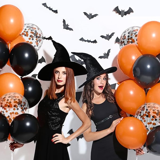 Halloween Black and Orange Balloons Set - Image 6