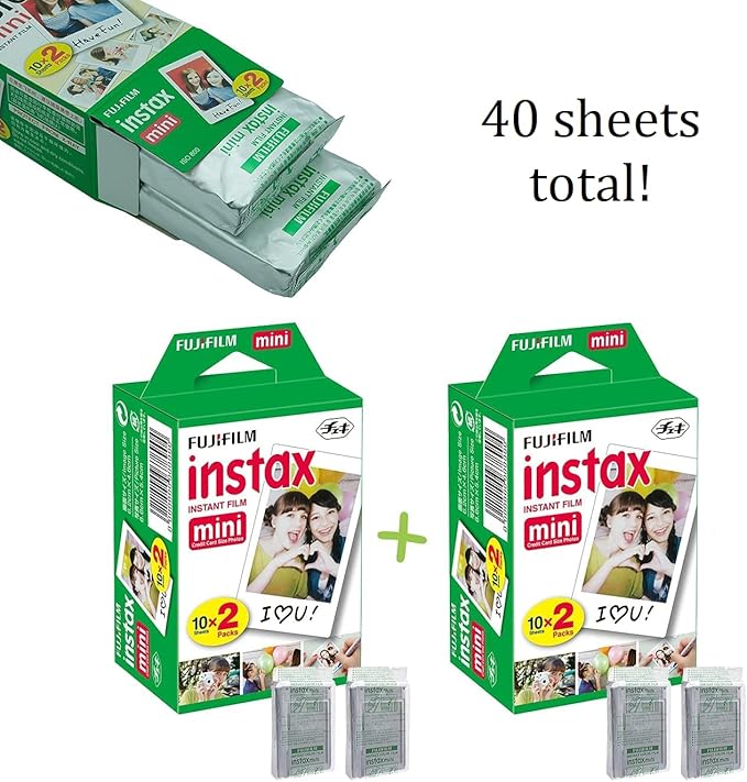Fujifilm Instax Mini 41 Instant Camera Vintage Black. + Fujifilm Value Pack + - Image 2