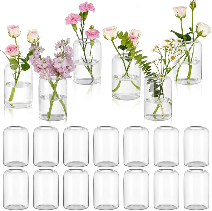 Small Glass Flower Vases by Unknown