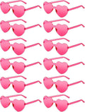 12 Pairs Heart Shaped Sunglasses by AGGKKY