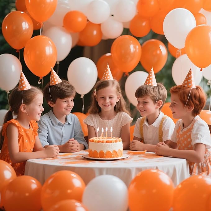 KAWKALSH Orange Balloon 12 Inch - Image 5