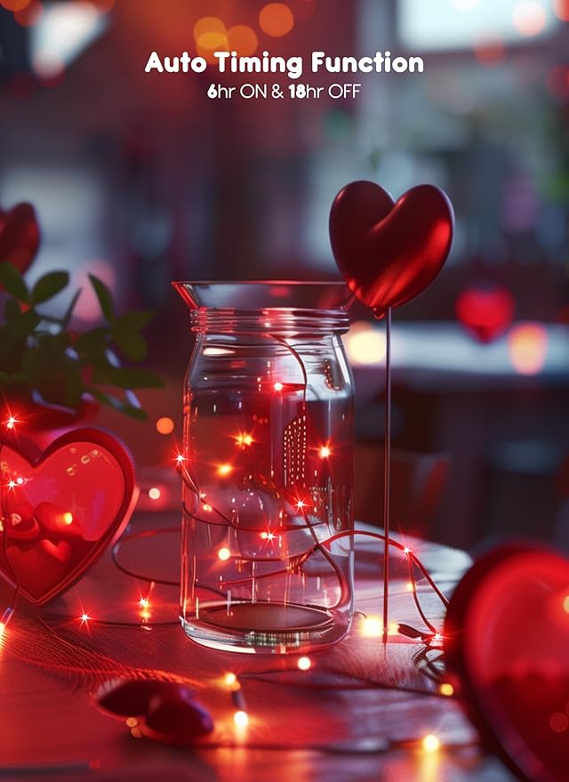 33Ft 100 LED Outdoor String Lights, Waterproof Twinkle Lights - Image 4