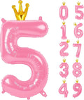 Pink 40 Inch Number Balloon by Upgesy